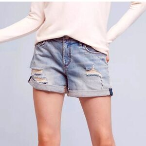 Anthropologie Pilcro and the letterpress hyphen shorts distressed sz 26